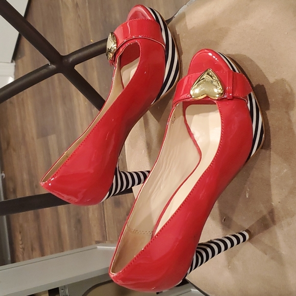 Love Moschino | Shoes | Love Moschino Heels Peep Toe Sz 39